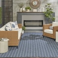 thumbnail image 4 of Nourison Reversible Indoor Outdoor 8' x 10' Blue Modern Rug, 4 of 10
