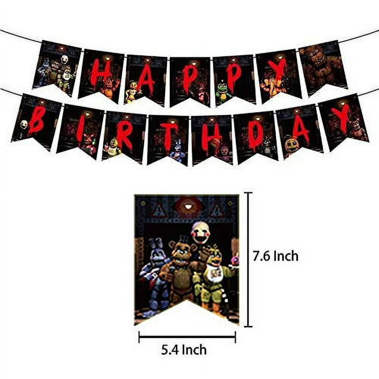 12pcs 5 Nights Party Supplies Freddy's Themed Party Bags for Boys Girls Kids Party Decorations (FNAF)
