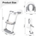 thumbnail image 4 of Potty Training Toilet Seat with Anti-Slip Step Ladder Toddler Toilet Potty Chair, 4 of 8