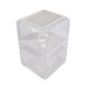 thumbnail image 1 of Organizador de botellas de agua de acrílico, resistente, a prueba de polvo, fácil de limpiar, soporte de almacenamiento para gabinete de escritorio, grande, 3 capas, blanco, 1 of 5