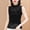 Black, variant on Slim Lace High‑Neck Sleeveless Shell Top With Flared Hem Stretch Knit Fit Delicate Lace Trim Elegant Layering Piece For Work And Weekend Wear, Sleeveless Top White M