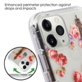 thumbnail image 6 of Apple iPhone 11 PRO Phone Case Tuff Hybrid Shockproof Three Layers Rubber Bumper Heavy Duty Cover [Impact Resistant] TPU Silicone Protective Eiffel Tower Flower Cover for Apple iPhone 11 Pro (5.8"), 6 of 7
