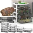 thumbnail image 3 of Oneshrt 2 Drawer Desktop Storage Unit, Transparent Cosmetics Storage, Multifunctional Multi-layer Drawer Desktop Storage, Tabletop Organizer for Desk, 3 of 9