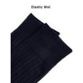 thumbnail image 3 of Hanerdun Men Crew Socks Soft Dress Socks, 6 Pairs, Navy Blue, Size 9-11, 3 of 5