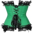 thumbnail image 4 of Plus Size Corsets for Women Floral Overbust Corset Top Bustier Lingeire, 4 of 5