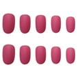 thumbnail image 2 of 24PCS Wedding Fake Nail Tip Round Matte Full Cover False Nail Tip with Glue, 2 of 4