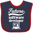 thumbnail image 3 of Inktastic Future Software Developer Shirt Childs Job Boys or Girls Baby Bib, 3 of 4