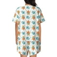 thumbnail image 6 of Sigee Sea Turtle for Sleepwear Casual Pjs with Pockets Women's Pajamas Sets Shorts 2 Piece Short Sleeve Lounge Sets XX-Large, 6 of 9