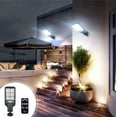 thumbnail image 1 of COFEST Black Solar-Powered Motion Sensor Outdoor Light, 3 Modes with Remote Control, IPX65 Waterproof for Fence, Yard & Patio Black, 1 of 9