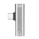 thumbnail image 1 of Sidaley 2 en 1 Tipo C a 3,5 mm Jack Auriculares Convertidor de carga USB Tipo-C Adaptador de audio para para Teléfono y Comunicación Plata seitruly DZ6679-03, 1 of 6