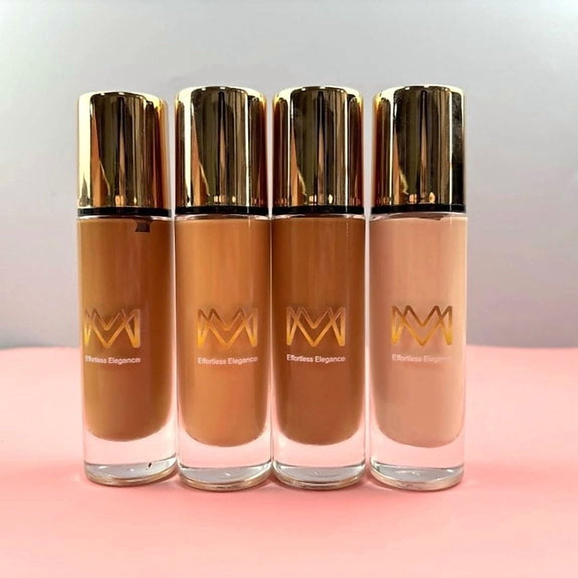 MM Effortless Elegance Liquid Foundation – Full Coverage Matte Finish Makeup, Long-Lasting, Oil Control & Flawless Skin