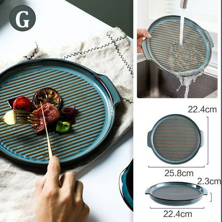 

Ceramic Plate Cutlery Home Personalized Innovative Desserts Salads dinners Dishes New TOPOINT