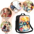 thumbnail image 5 of Pofeuu Colorful Fishing Boats Print Lunch Bag Women Insulated Lunch Box Reusable Leakproof Large Spacious Cooler Tote for Women Men, 5 of 7