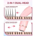 thumbnail image 2 of Dermave Bikini Shaver 2.0, Electric Bikini Trimmer for Women Pubic Hair, 2 in 1 Dual Head Body Hair Electric Razor, Waterproof, Wet/Dry, 2 of 11