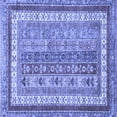 thumbnail image 1 of Ahgly Company Indoor Square Abstract Blue Modern Area Rugs, 5' Square, 1 of 4