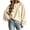 Beige, variant on TGSLY Women's Batwing Long Sleeve Sweatshirt Lightweight Crew Neck Drop Shoulder Fall Tops Relaxed Casual Solid Color Workout Pullovers XXL