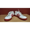 thumbnail image 2 of Ad-id-as Muhammad Ali White-Red Stripes Leather LowTop Shoes 8 US, 2 of 6