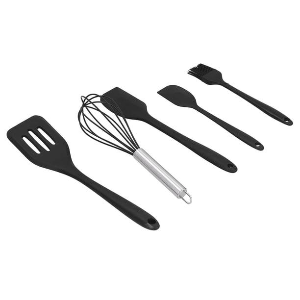 Utensilio de cocina, 5 piezas/juego de espátulas de silicona para batir huevos, espátula ranurada, probadas profesionalmente