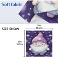 thumbnail image 7 of Coolnut Purple Gnome Cloth Napkins Set of 6,20x20 Inches Napkins Cloth Washable Reusable Soft for Dinner,Wedding,Parties,Home Dinner,Tableative Decor Gift, 7 of 7