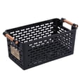 thumbnail image 1 of Cesta De Almacenamiento De Plástico De Estilo Japonés Contenedores De Almacenamiento Apilables Fruta Juguetes Ropa Guantera Cesta De Almacenamiento De Desechos Con Asas Moyic HA023024-00, 1 of 7