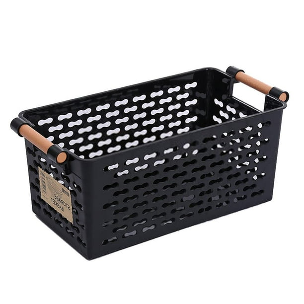Bearachild Cesta de almacenamiento de plástico de estilo japonés Contenedores de almacenamiento apilables Fruta Juguetes Ropa Guantera Cesta de Almacenamiento y organización del hogar Bearachild HA023024-00
