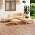 thumbnail image 1 of vidaXL 6 Piece Garden Lounge Set Solid Pinewood, 1 of 8