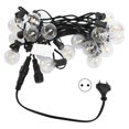 thumbnail image 1 of Guirnalda de luces G40, 25LED, 25 pies, guirnalda con luz redonda de cristal resistente al agua para decoración de festivales de césped y jardín, enchufe europeo de 220V, 1 of 5