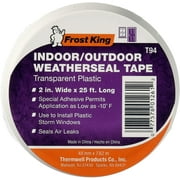 Frost King T94H Plastic Weather-Seal Tape 2-Inch by 25-Feet, Clear, 2" X ft