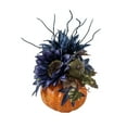 thumbnail image 3 of Mbvtdt Halloween Festival Large Pumpkin Ornament,Fall Thanksgiving Centerpieces for Tables,Pumpkin Centerpieces Table Decor with Artificial Sunflower,for DIY Crafts Kitchen,Autumn Mantel Party，B, 3 of 7