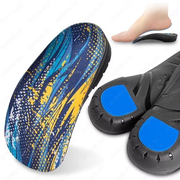 Severe Orthotic Arch Support 3/4 Flat Feet Insole Insert Orthopedic Shoes Sole Pads Heel Pain Plantar Fasciitis Men Woman Unisex