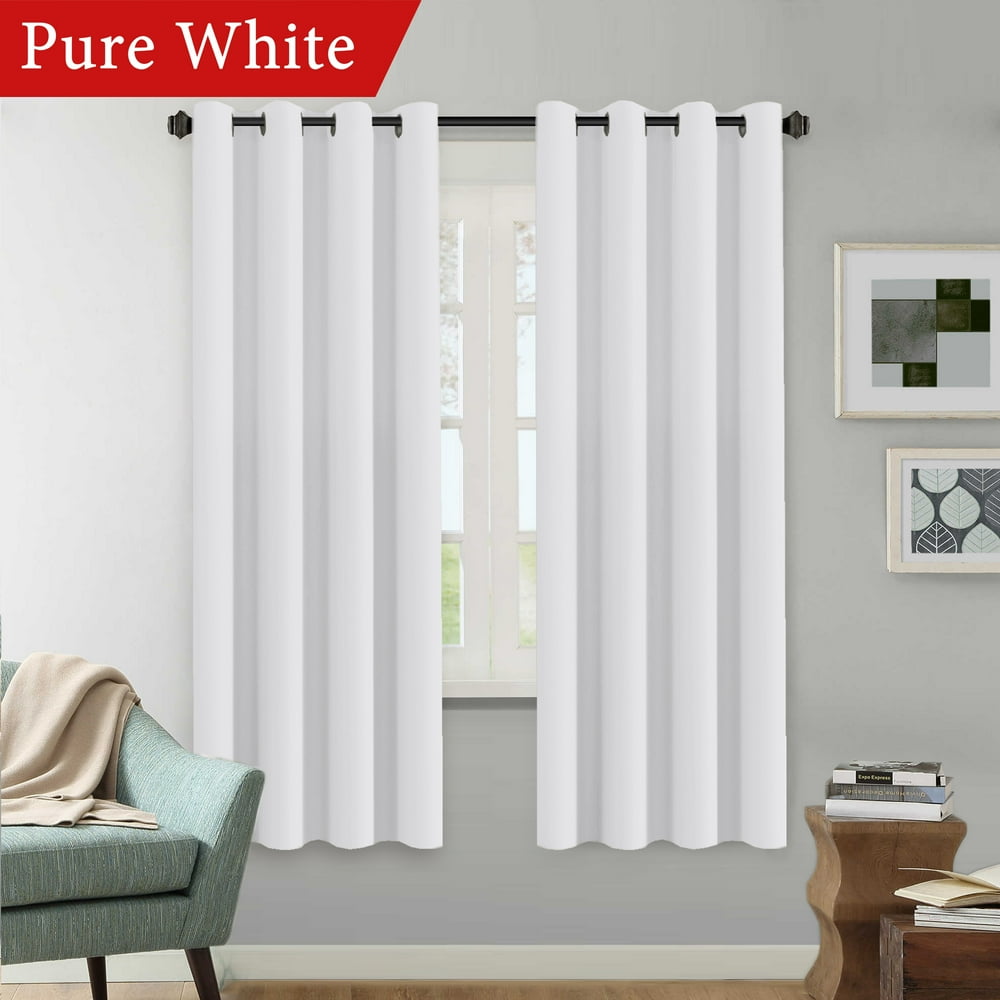 Elegant white patterned curtains – homesfeed White Curtains 72 inches Long for Bedroom Room Darkening Thermal