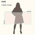 thumbnail image 5 of 4 Pack Extra Large Bath Towels 35 x 70 Inches, 100% Cotton, Larger & Lighter Weight, Quicker to Dry, Super Soft and Absorbent - Pink, 5 of 9