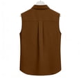 thumbnail image 7 of Fewfanhot Womens Clothing Sleeveless Button Down Shirt V Neck Baisc Solid Casual Tank Tops for Work Classic Collared Blouses, 7 of 7