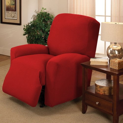 Kashi Home Jersey Box Cushion Recliner Slipcover Walmart Com Walmart Com