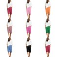 thumbnail image 3 of DuoJiaJ Womens Shorts, Drawstring Elastic Waist Summer Casual Trousers Pink XXXXL, 3 of 7