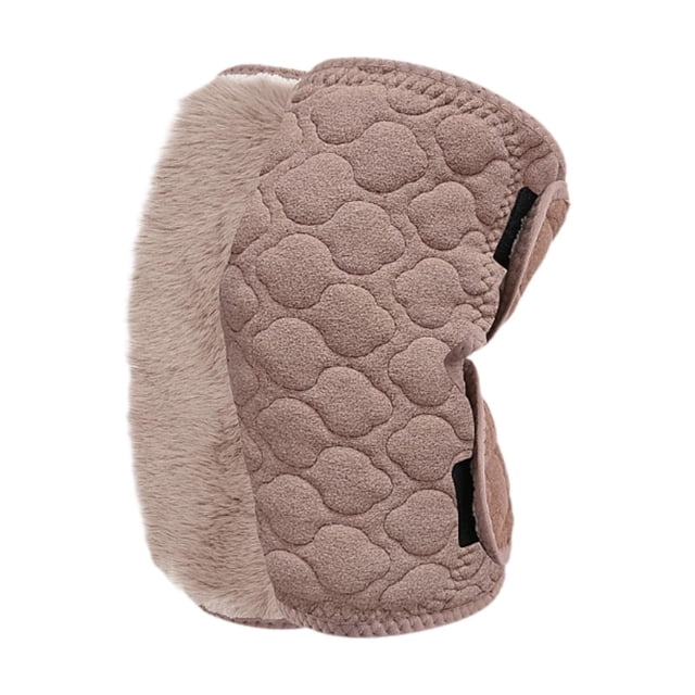 Calentadores de rodillas de invierno cálidos para mujeres y hombres Calentadores de piernas para correr Ciclismo Deportes Esquí Marrón con peluche