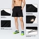 thumbnail image 3 of Pantalones cortos deportivos para hombre, bolsillos con cremallera en la cintura elástica, transpira Abanopi Pantalones cortos deportivos para hombre, 3 of 7