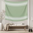 thumbnail image 5 of Sage Green Large Tapestry for Bedroom Wall Hanging Tapestry, Farmhouse Sage Green White Striped Ceiling Backdrop Tapestries Poster Blanket Wall Decor for Teens Room Living Room Dorm 86" x 104", 5 of 8