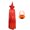 Red, variant on Halloween Wizard Cape Witch Cloak with Hat and Pumpkin Bag, Children's Role Play Party Costume Props (4PCS Set)