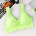 thumbnail image 3 of Mallwal Corset Bra Women Full-Coverage Bra Feature V-Neck Training Bra Style W-11 Green M, 3 of 3