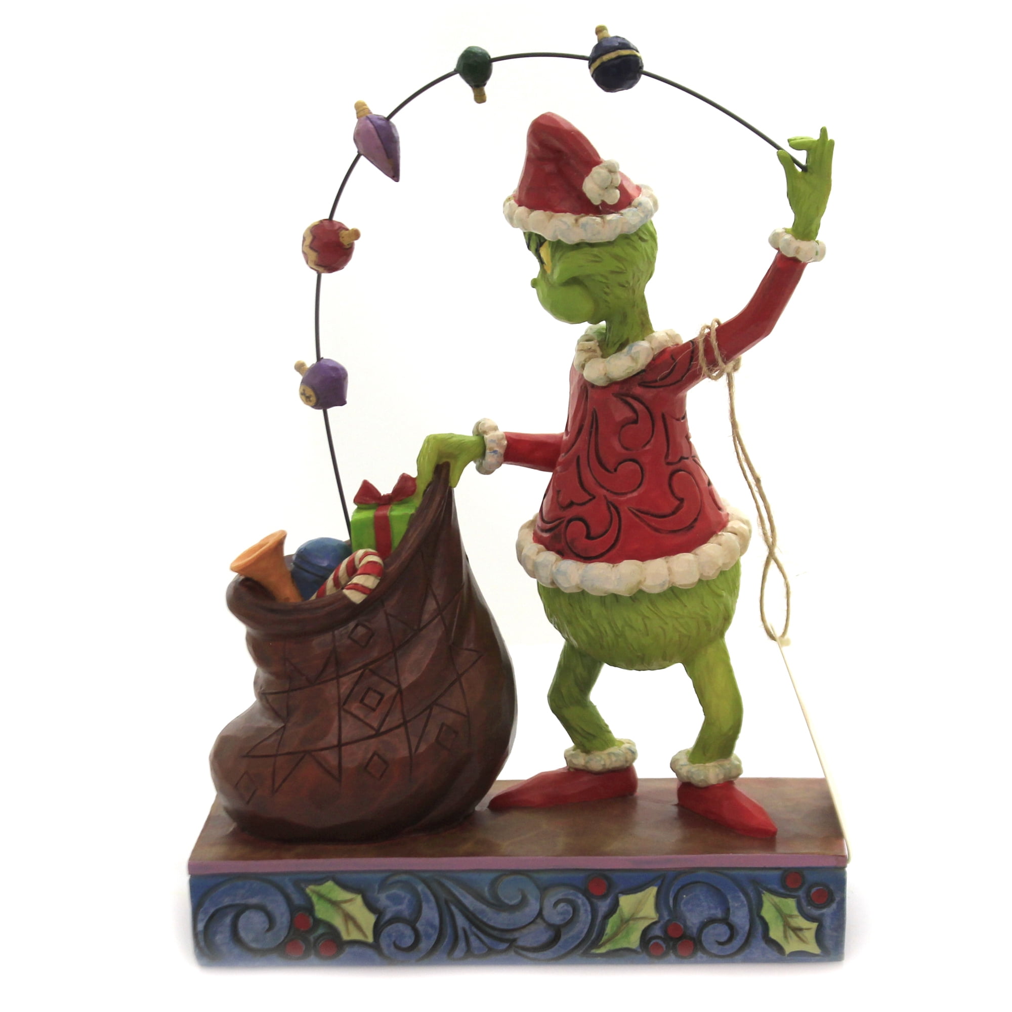 Jim Shore Grinch Juggling Gifts Into Bag Polyresin Dr Seuss Christmas ...