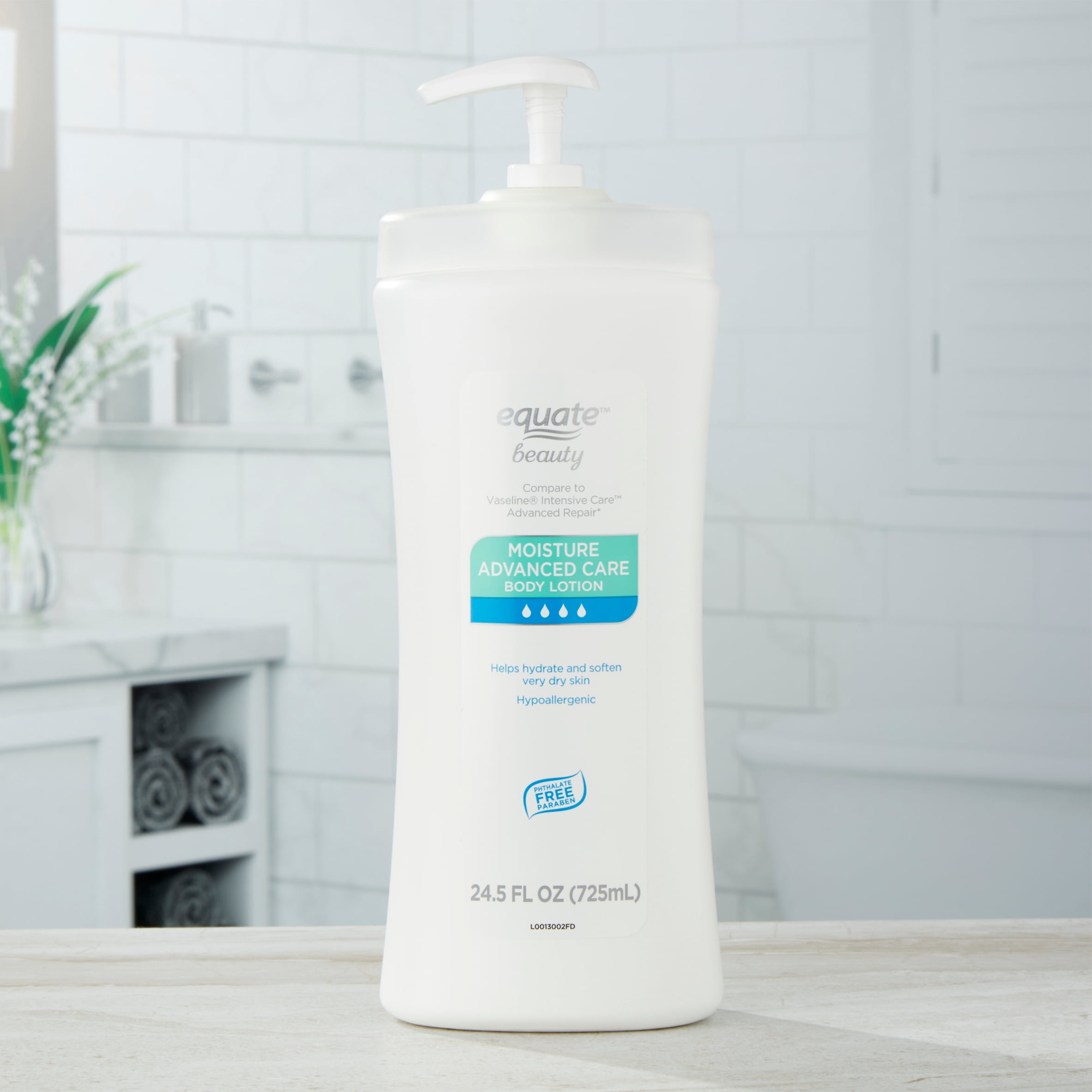Equate Beauty Fragrance Free Moisture Advanced Care Body Lotion, 24.5 Fl. Oz.