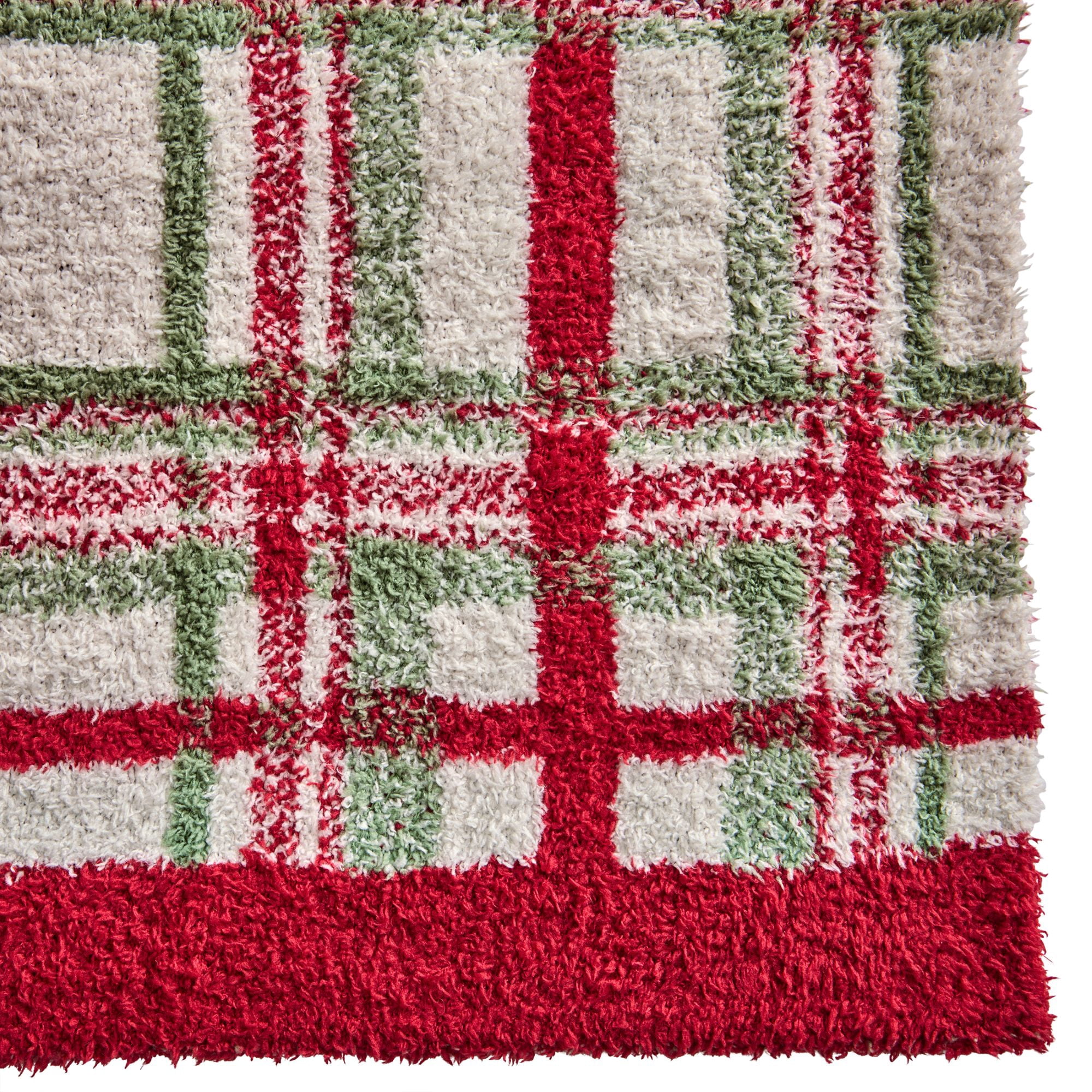 Better Homes & Gardens Cozy Knit Oversized Warm Tartan Plaid Couch Throw Blanket for All Ages