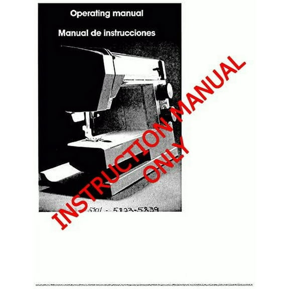 White W5811-W5823-W5839 Sewing Machine/Embroidery/Serger Owners Manual