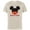 Natural, variant on Disney Mickey Mouse Red Shorts Icon Brother Family- Short Sleeve Cotton T-Shirt for Adults - Customized-Black