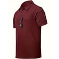 thumbnail image 2 of SPEEDRUN Men's Polo Shirt Short Sleeve, Breathable & Moisture-Wicking, Classic Fit, 2 of 2