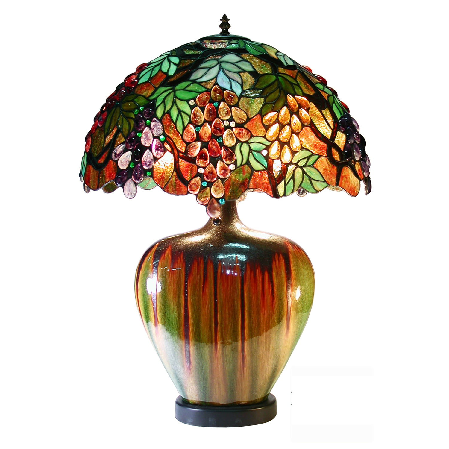 Famous Brand Style Grape Lamp With Ceramic Base