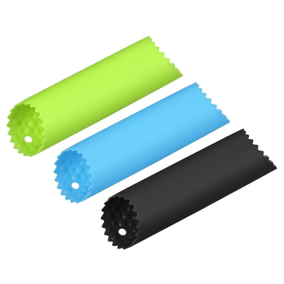 Unique Bargains Garlic Peeler Silicone Tube Roller Non Slip for Useful Kitchen Tools, Black/Blue/Green