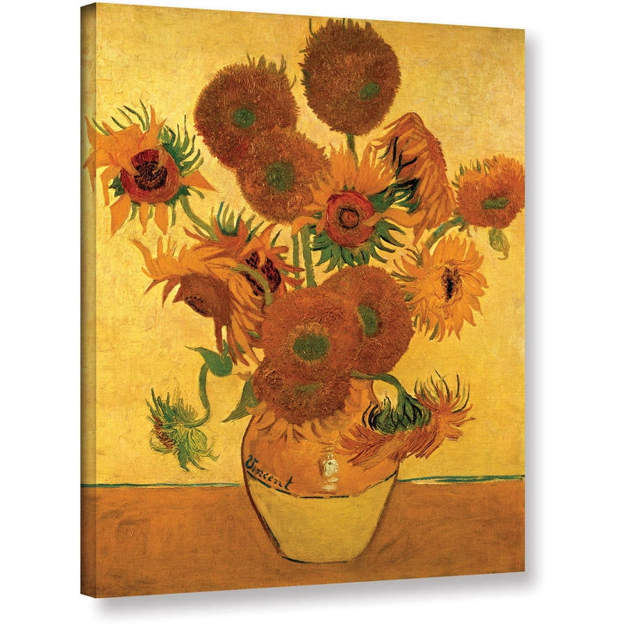 Vangogh "Vase With Fifteen Sunflowers" Wrapped Canvas Art