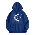 thumbnail image 3 of TINZ Sweat à Capuche Décontracté Automne/hiver pour Femmes, Imprimé Lune, Sport, 3TG, 3 of 3